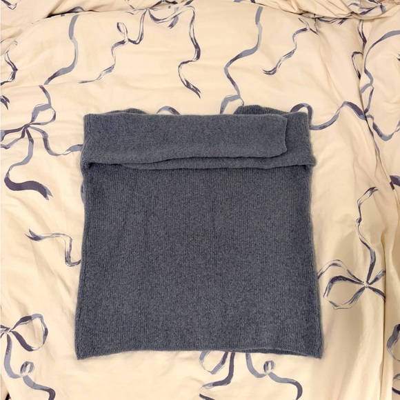 Sezane Gaspard Cardigan in Vintage Blue - Picture 3 of 5